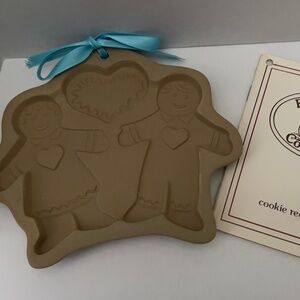 BROWN BAG COOKIE ART GINGERBREAD CHILDREN COOKIE MOLD & COOKIE RECIPES VTG NWT